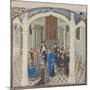 The Coronation of Baldwin II on 1118, Miniature from the Historia by William of Tyre, 1460s-null-Mounted Giclee Print
