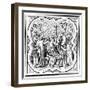The Coronation of Charlemagne (712-81), 14th Century-null-Framed Giclee Print
