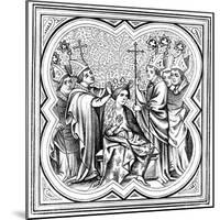 The Coronation of Charlemagne (712-81), 14th Century-null-Mounted Giclee Print