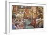 The Coronation of Charlemagne, Room of the Fire in the Borgo, 1511 (Fresco)-Raphael (1483-1520)-Framed Giclee Print