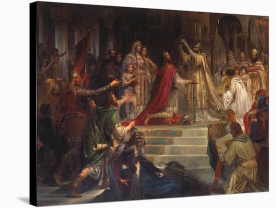 The Coronation of Charlemagne-Friedrich August Von Kaulbach-Stretched Canvas