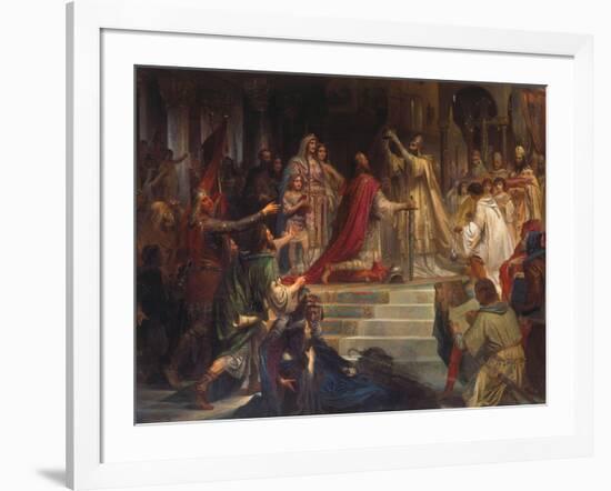 The Coronation of Charlemagne-Friedrich August Von Kaulbach-Framed Giclee Print