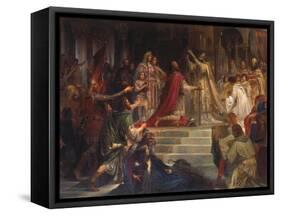 The Coronation of Charlemagne-Friedrich August Von Kaulbach-Framed Stretched Canvas