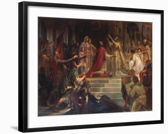 The Coronation of Charlemagne-Friedrich August Von Kaulbach-Framed Giclee Print