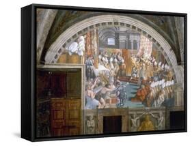 The Coronation of Charlemagne-Raphael-Framed Stretched Canvas