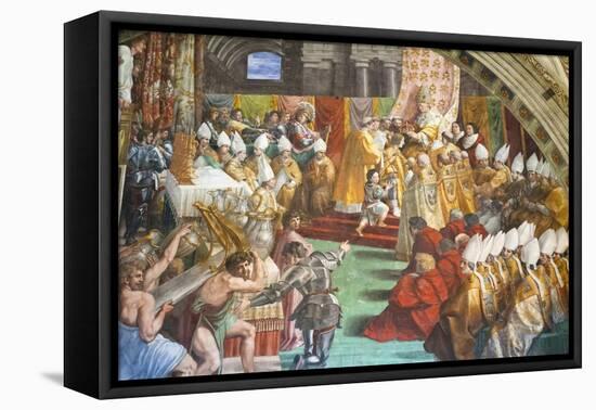 The Coronation of Charlemagne-null-Framed Stretched Canvas