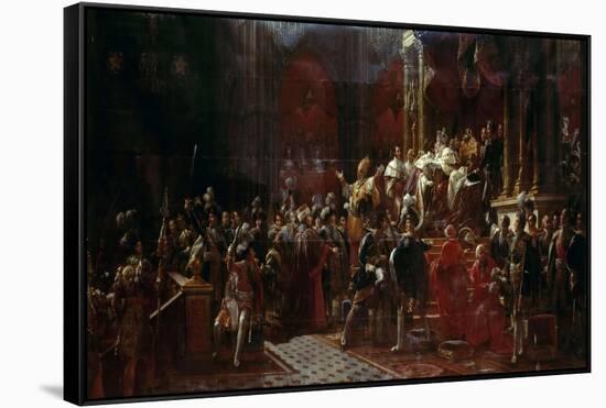 The Coronation of Charles X of France at Reims, May 29, 1825-François Pascal Simon Gérard-Framed Stretched Canvas