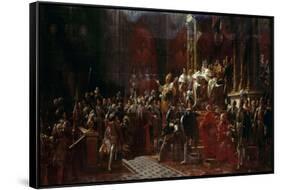 The Coronation of Charles X of France at Reims, May 29, 1825-François Pascal Simon Gérard-Framed Stretched Canvas