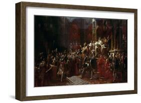 The Coronation of Charles X of France at Reims, May 29, 1825-François Pascal Simon Gérard-Framed Giclee Print