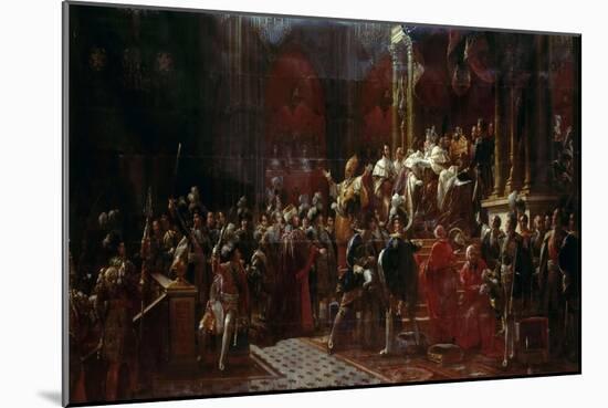The Coronation of Charles X of France at Reims, May 29, 1825-François Pascal Simon Gérard-Mounted Giclee Print