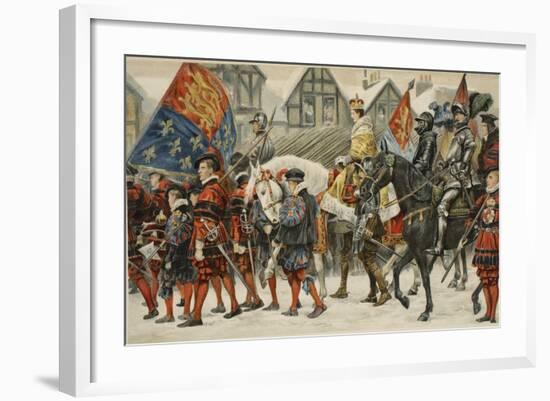 The Coronation of Edward VI-null-Framed Giclee Print