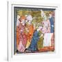 The Coronation of Emperor Charlemagne (742-814) by Pope Leo III (circa 750-816) at St. Peters-null-Framed Giclee Print