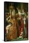 The Coronation of Emperor Napoleon I Bonaparte-Jacques-Louis David-Framed Stretched Canvas