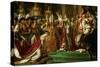 The Coronation of Emperor Napoleon I Bonaparte-Jacques-Louis David-Stretched Canvas