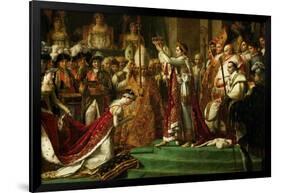 The Coronation of Emperor Napoleon I Bonaparte-Jacques-Louis David-Framed Giclee Print