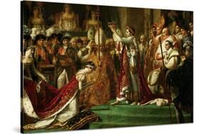 The Coronation of Emperor Napoleon I Bonaparte-Jacques-Louis David-Stretched Canvas