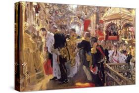 The Coronation of Emperor Nicholas II in the Assumption Cathedral, 1896-Valentin Serov-Stretched Canvas