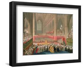 The Coronation of George IV in Westminster Abbey-Frederick Christian Lewis-Framed Giclee Print