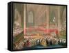The Coronation of George IV in Westminster Abbey-Frederick Christian Lewis-Framed Stretched Canvas