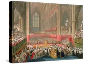 The Coronation of George IV in Westminster Abbey-Frederick Christian Lewis-Stretched Canvas