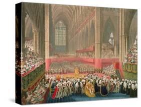 The Coronation of George IV in Westminster Abbey-Frederick Christian Lewis-Stretched Canvas