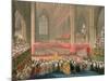 The Coronation of George IV in Westminster Abbey-Frederick Christian Lewis-Mounted Giclee Print