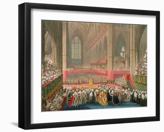 The Coronation of George IV in Westminster Abbey-Frederick Christian Lewis-Framed Giclee Print