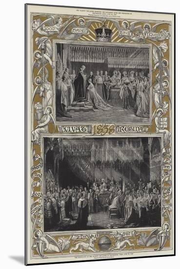 The Coronation of Her Majesty the Queen in Westminster Abbey, 28 June 1838-Charles Robert Leslie-Mounted Giclee Print