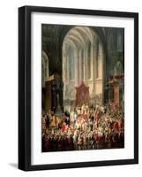 The Coronation of Joseph II (1741-90) as Emperor of Germany in Frankfurt Cathedral, 1764-Martin van Meytens-Framed Giclee Print