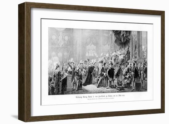 The Coronation of King Charles X of France, Reims, 20 May 1825-null-Framed Giclee Print