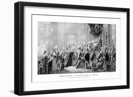 The Coronation of King Charles X of France, Reims, 20 May 1825-null-Framed Giclee Print