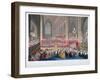 The Coronation of King George IV in Westminster Abbey, London, 19th July, 1821-Frederick Christian Lewis-Framed Giclee Print