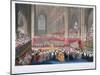 The Coronation of King George IV in Westminster Abbey, London, 19th July, 1821-Frederick Christian Lewis-Mounted Giclee Print