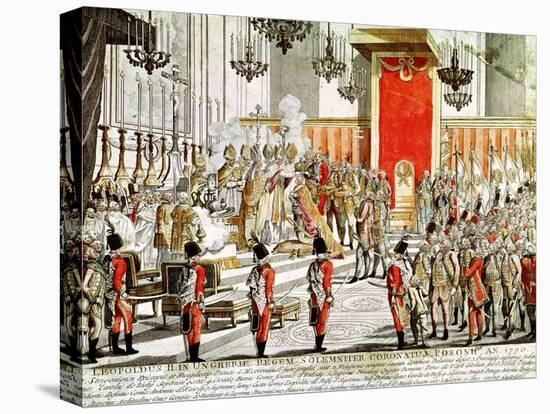 The Coronation of Leopold II (1747-92) at Bratislava in 1790-null-Stretched Canvas