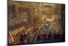 The Coronation of Louis XV in the Rheims Cathedral, 25 October 1722-Pierre-Denis Martin II-Mounted Giclee Print