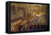 The Coronation of Louis XV in the Rheims Cathedral, 25 October 1722-Pierre-Denis Martin II-Framed Stretched Canvas