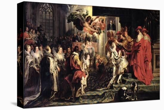 The Coronation of Marie de Medici at St. Denis, 13th May 1610, 1621-25-Peter Paul Rubens-Stretched Canvas