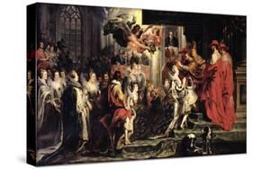 The Coronation of Marie de Medici at St. Denis, 13th May 1610, 1621-25-Peter Paul Rubens-Stretched Canvas