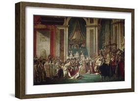 The Coronation of Napoleon, 1806-1807-Jacques Louis David-Framed Giclee Print