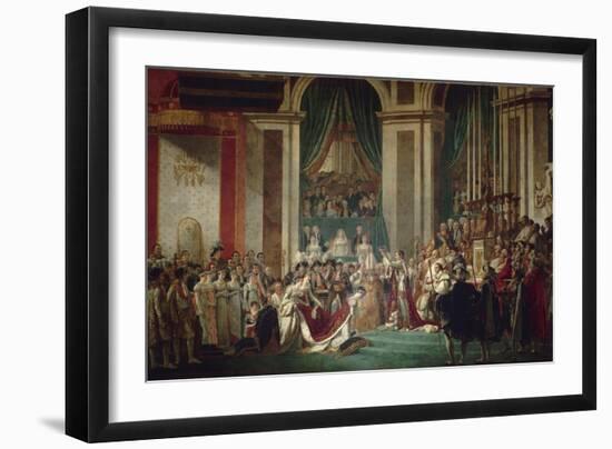 The Coronation of Napoleon, 1806-1807-Jacques Louis David-Framed Giclee Print