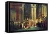 The Coronation of Napoleon at Notre-Dame De Paris on 2nd December 1804, 1807-Jacques Louis David-Framed Stretched Canvas