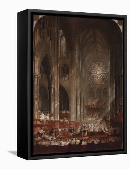 The Coronation of Queen Victoria-John Martin-Framed Stretched Canvas