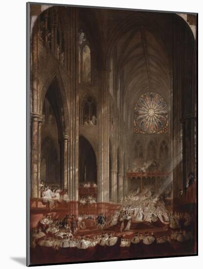 The Coronation of Queen Victoria-John Martin-Mounted Giclee Print