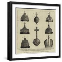 The Coronation of the Czar of Russia, the Russian Crown Jewels-null-Framed Giclee Print