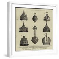 The Coronation of the Czar of Russia, the Russian Crown Jewels-null-Framed Giclee Print