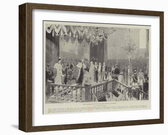 The Coronation of the Czar, the Emperor Crowning the Empress-Frederic De Haenen-Framed Giclee Print