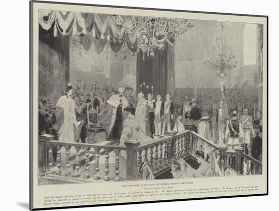 The Coronation of the Czar, the Emperor Crowning the Empress-Frederic De Haenen-Mounted Giclee Print