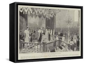 The Coronation of the Czar, the Emperor Crowning the Empress-Frederic De Haenen-Framed Stretched Canvas