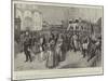 The Coronation of the Czar, the Imperial Procession Leaving the Cathedral of the Annunciation-Frederic De Haenen-Mounted Giclee Print