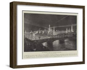 The Coronation of the Czar, the Kremlin Illuminated-Frederic De Haenen-Framed Giclee Print